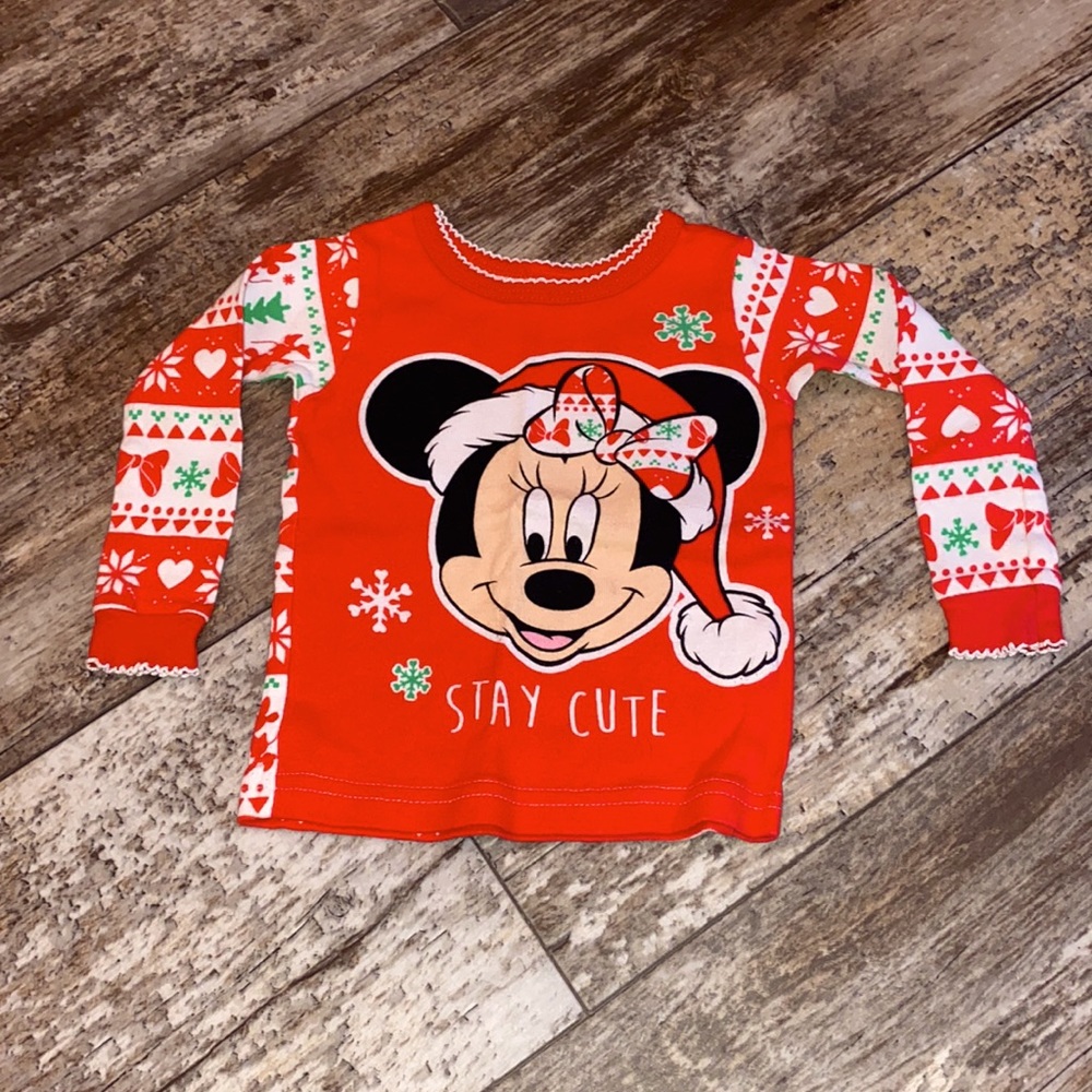 long sleeve girl mickey mouse christmas shirt